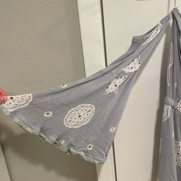 Ecru Lab Boho Dress with wide sleeves - Picture 3 of 3